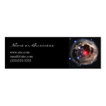 Carte supergigantesque rouge de profil cartes de visite professionnelles