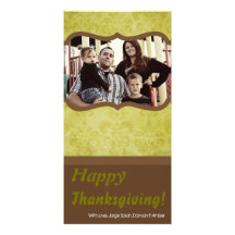 carte verte de thanksgiving de PHOTO de feuillage  Photocarte Personnalisée