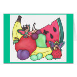 Carte vierge de ~ de fées de fruit