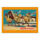 Carte vintage d'art de Halloween