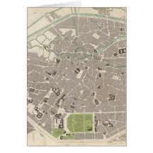 Carte vintage de Bruxelles (1837)