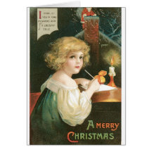 Carte vintage de Joyeux Noël - amitié