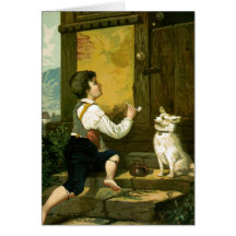 Carte vintage des heures heureuses de l'enfance de