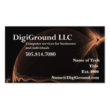 Cartes 2 de DigiGround Modèles De Cartes De Visite