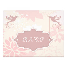 Cartes assez roses de rsvp pour les articles assor faire-parts