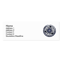 Cartes (bleues) de profil de la roue de Hecate Modèles De Cartes De Visite