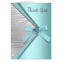 Cartes bleues turquoises de Merci de zèbre