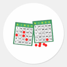 Cartes de bingo-test autocollants