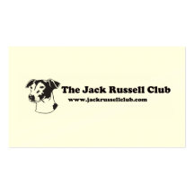 Cartes de club de Jack Russell Modèle De Carte De Visite