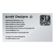 Cartes de conceptions de Scott - customisées Modèles De Cartes De Visite
