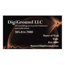 Cartes de DigiGround Cartes De Visite Professionnelles