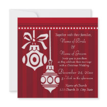 Cartes de faire-part de mariage de Noël