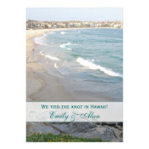 Cartes de faire-part de mariage de plage