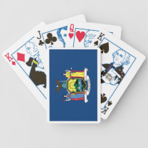 Cartes de jeu de drapeau de l'état de New-York Jeux De Cartes Poker