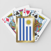 Cartes de jeu de drapeau de l'Uruguay