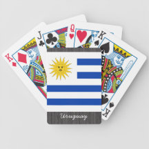 Cartes de jeu de drapeau de l'Uruguay