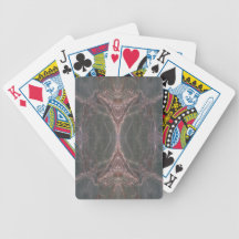 Cartes de jeu de marbre vertes cartes de poker