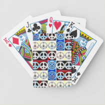 Cartes de jeu de signe de paix jeux de cartes