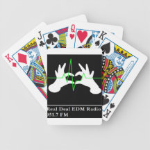 Cartes de jeu lues de l'affaire EDM Cartes À Jouer