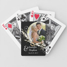 Cartes de jeu noires et blanches vintages de photo cartes de poker