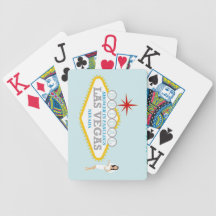 Cartes de jeu NUPTIALES de DOUCHE de Las Vegas
