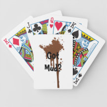 cartes de jeu obtenues de boue jeux de 52 cartes