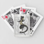 Cartes de jeu ornementales chinoises de dragon jeux de cartes bicyle
