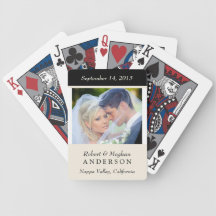 Cartes de jeu personnalisées par faveur de photo d jeux de cartes