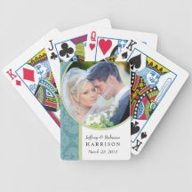 Cartes de jeu personnalisées par photo de mariage jeux de cartes bicyle