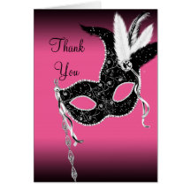 Cartes de Merci de masque de partie de mascarade d