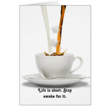 Cartes de note d'amant de café