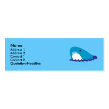 Cartes de profil de requin carte de visite