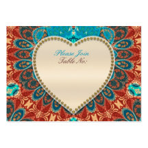 Cartes de Seat de Tableau de mariage d'or d'Aqua d Cartes De Visite Professionnelles