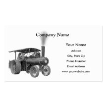 Cartes de visite antiques de tracteur de ferme cartes de visite professionnelles