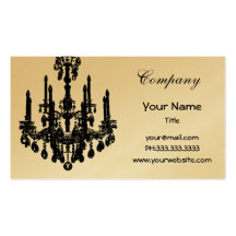 Cartes de visite chics de lustre cartes de visite professionnelles