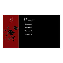 Cartes de visite customisés de monogramme cartes de visite personnelles