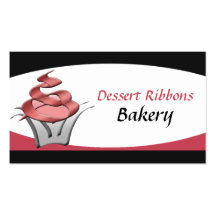 Cartes de visite de boulangerie de petit gâteau de cartes de visite professionnelles