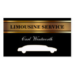 Cartes de visite de conducteur de limousine carte de visite