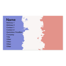 Cartes de visite de DRAPEAU de la FRANCE Modèle De Carte De Visite