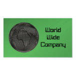 Cartes de visite de globe du monde modèle de carte de visite