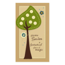Cartes de visite de jardin de gnome cartes de visite personnelles