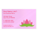 Cartes de visite de logo de Lotus de thérapie de m Cartes De Visite Personnelles