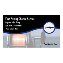 Cartes de visite de pêche cartes de visite professionnelles