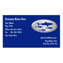 Cartes de visite de pêche cartes de visite personnelles