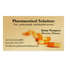Cartes de visite de pharmacie modèle de carte de visite
