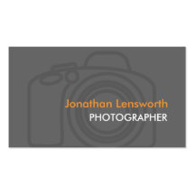 Cartes de visite de photographe modèles de cartes de visite