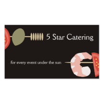 Cartes de visite de restauration de chiche-kebab d cartes de visite professionnelles