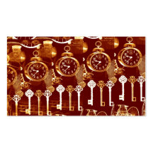 Cartes de visite de Steampunk de fausses clés d'ho Cartes De Visite Professionnelles