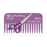 Cartes de visite de styliste/coiffeur cartes de visite personnelles
