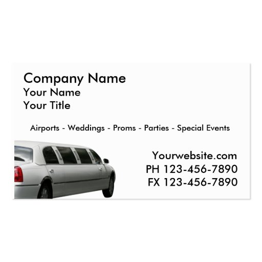 Cartes de visite de taxi carte de visite